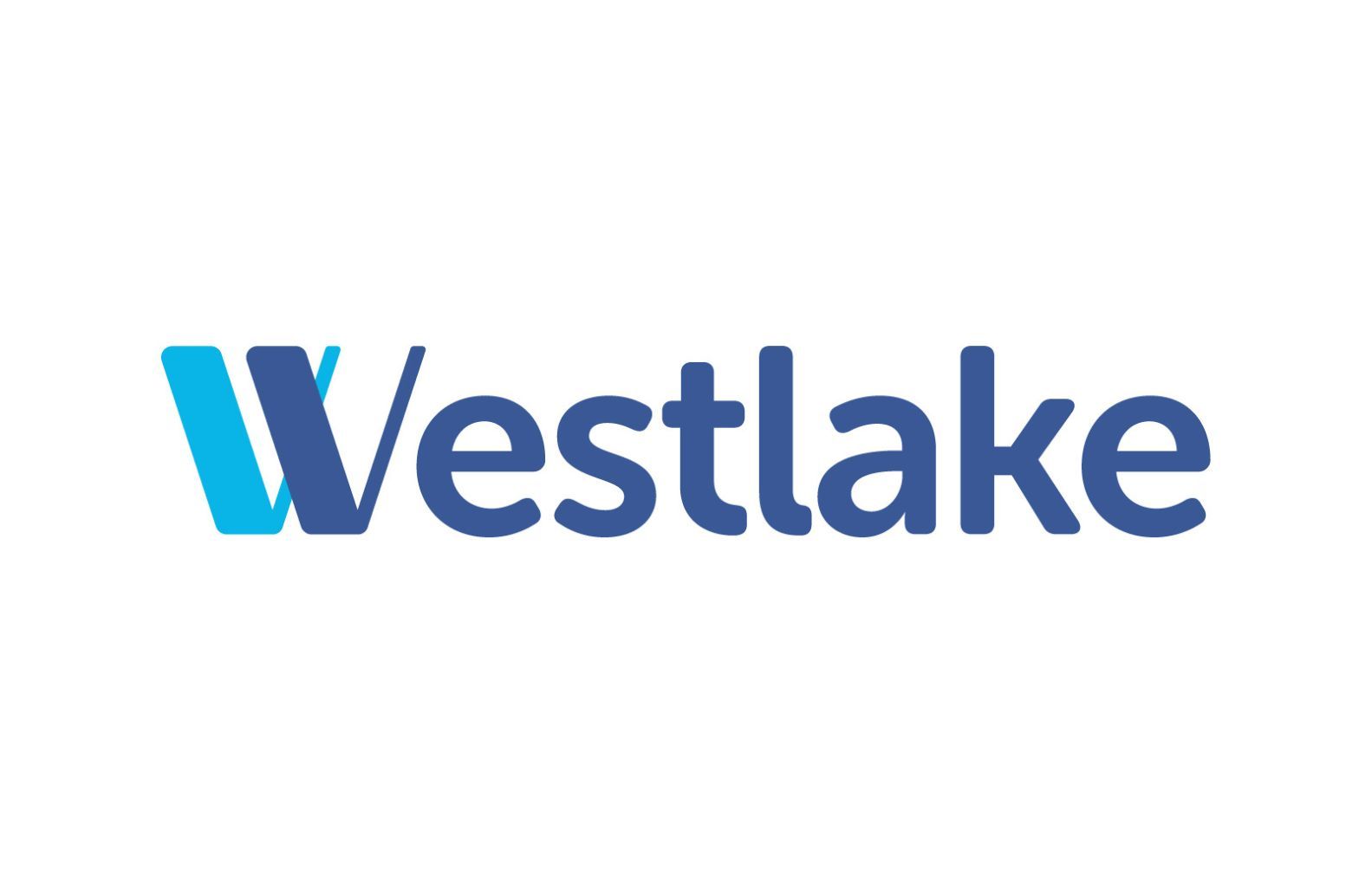 The Westlake logo featuring a blue stylized 