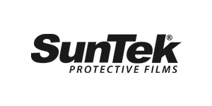 The suntek protective films logo is black and white on a white background.
