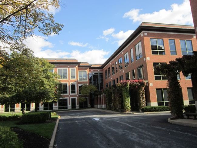 A large brick building with a lot of windows