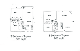 Unit floor plan 2 bedroom