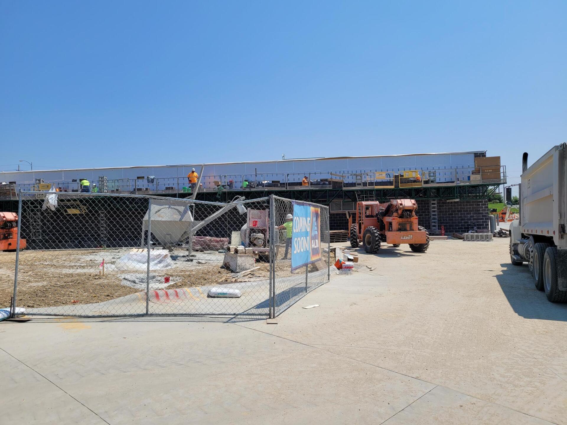 Our crew getting after it at Aldi's