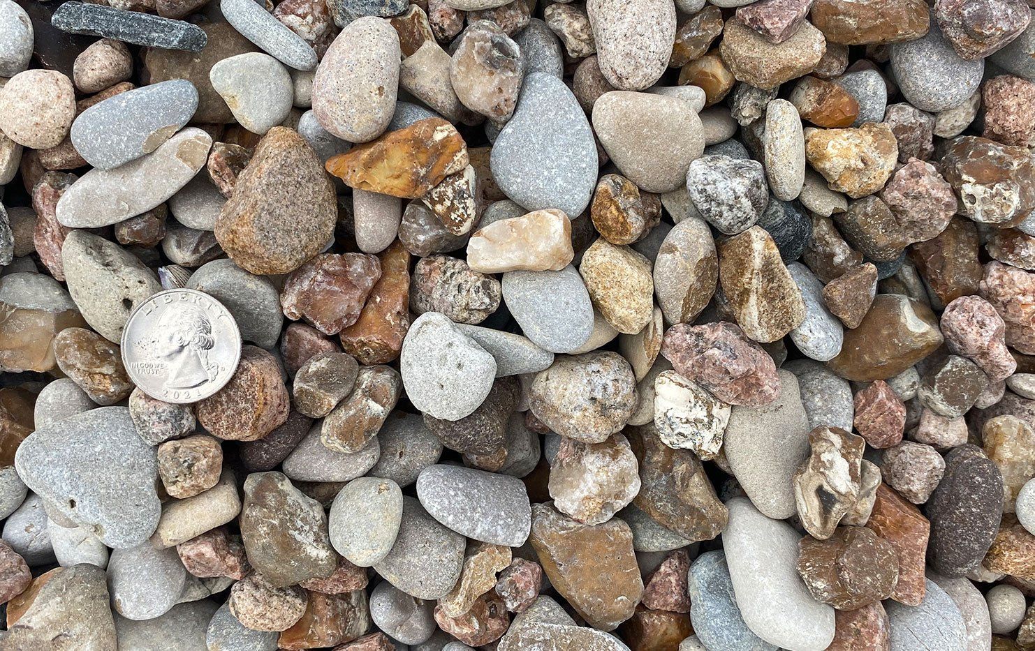 1/2 - 1 inch River Rock