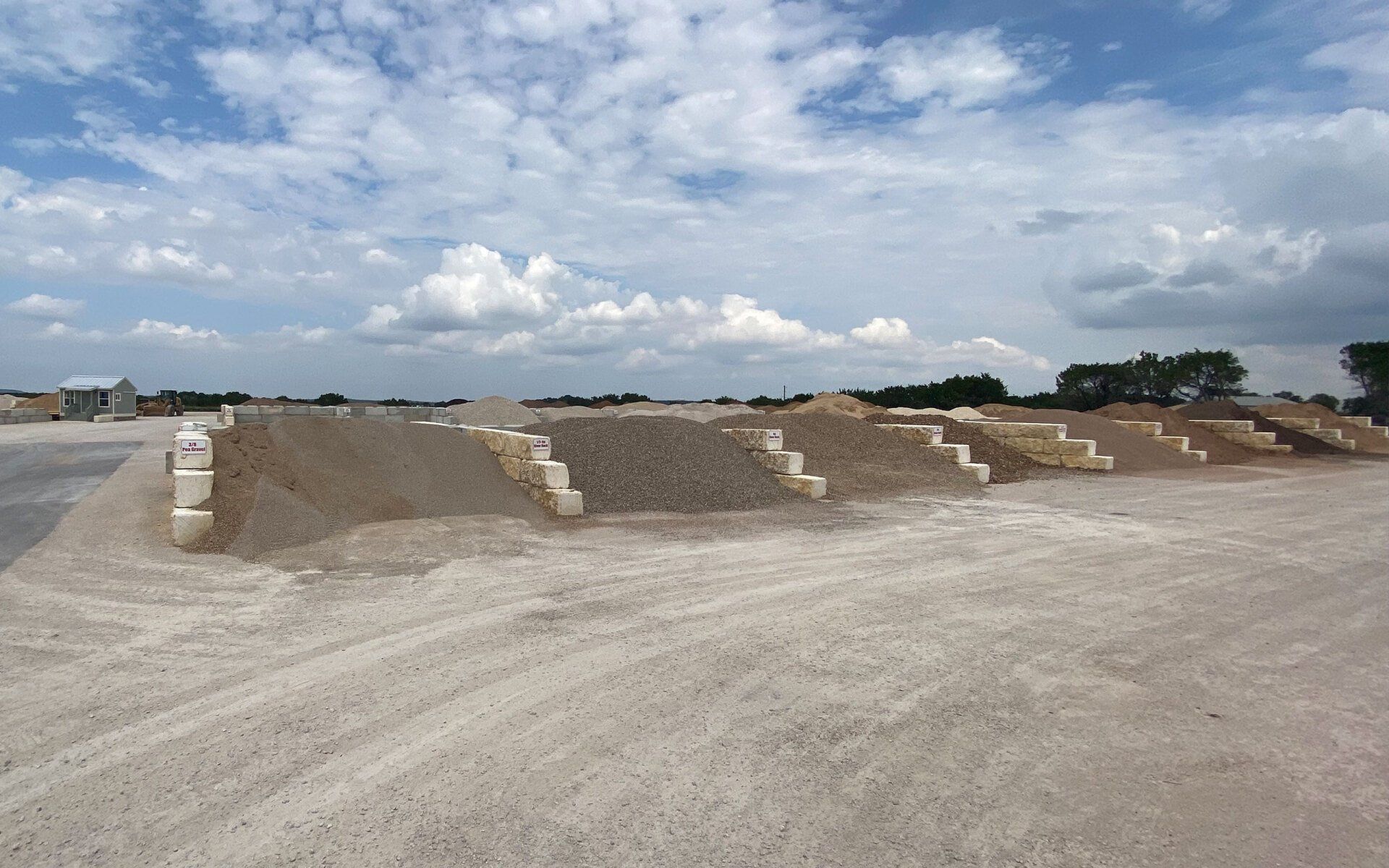 Landscaping material yard