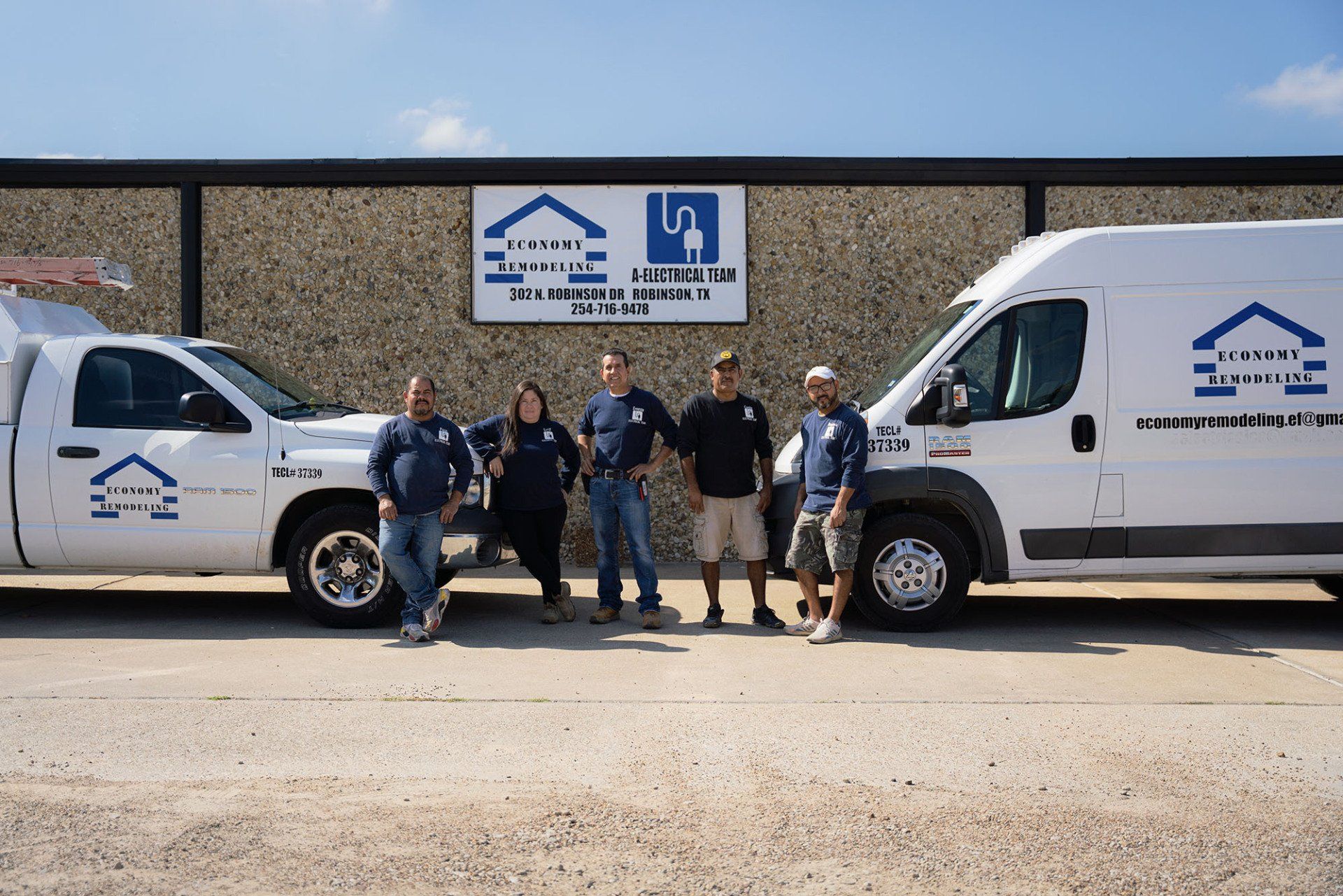 Electrician with van