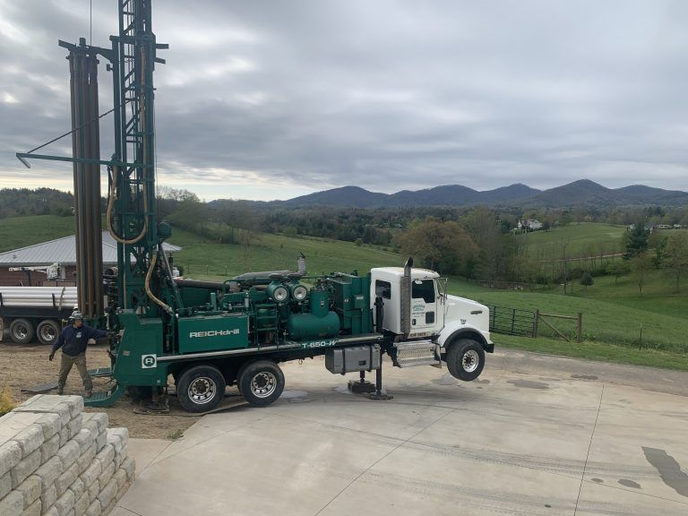 appalachian well drilling truck