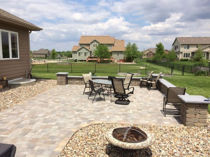 Residential outdoor firepit