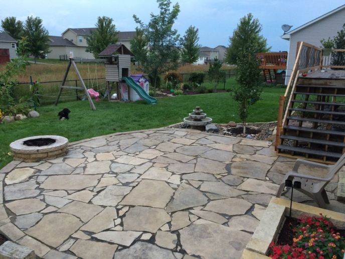 Residential outdoor firepit