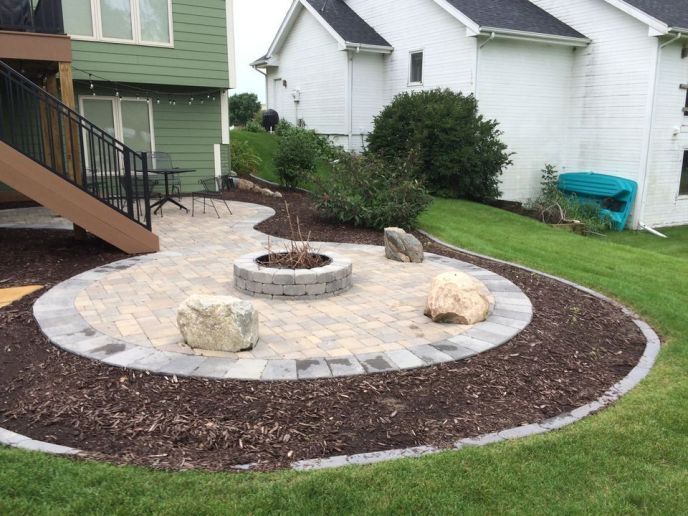 Residential outdoor firepit