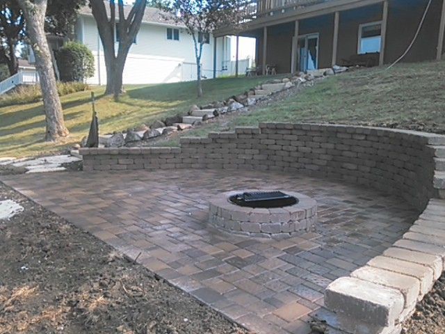 Residential outdoor firepit