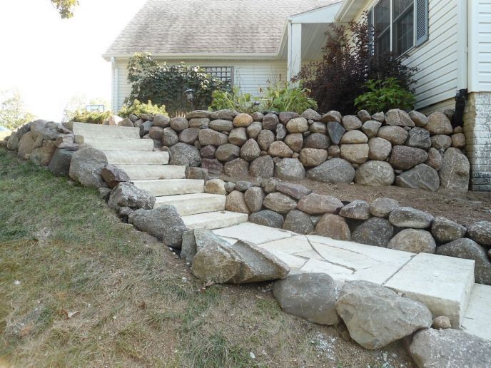 Natural stone for steps