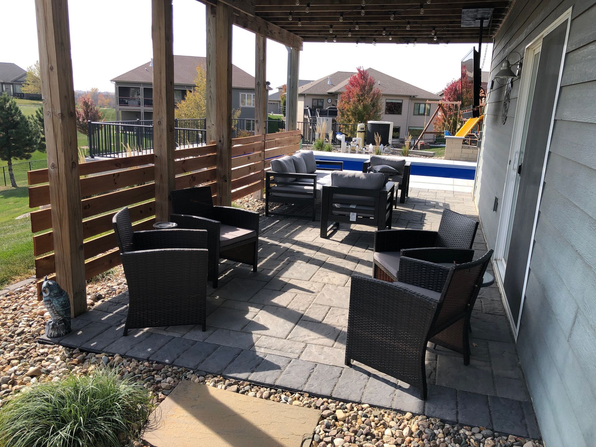 Patio with patio furniture 