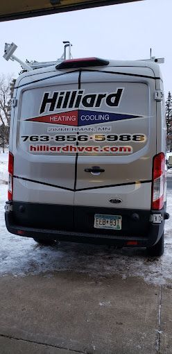 Hilliard Heating & Cooling back of the van