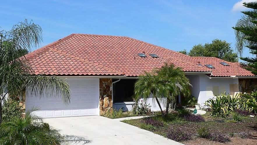 Tile roofing