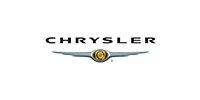 Chrysler logo with winged emblem on a white background