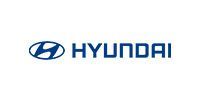 Hyundai logo in blue on a white background