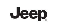 Jeep logo in black text on a white background