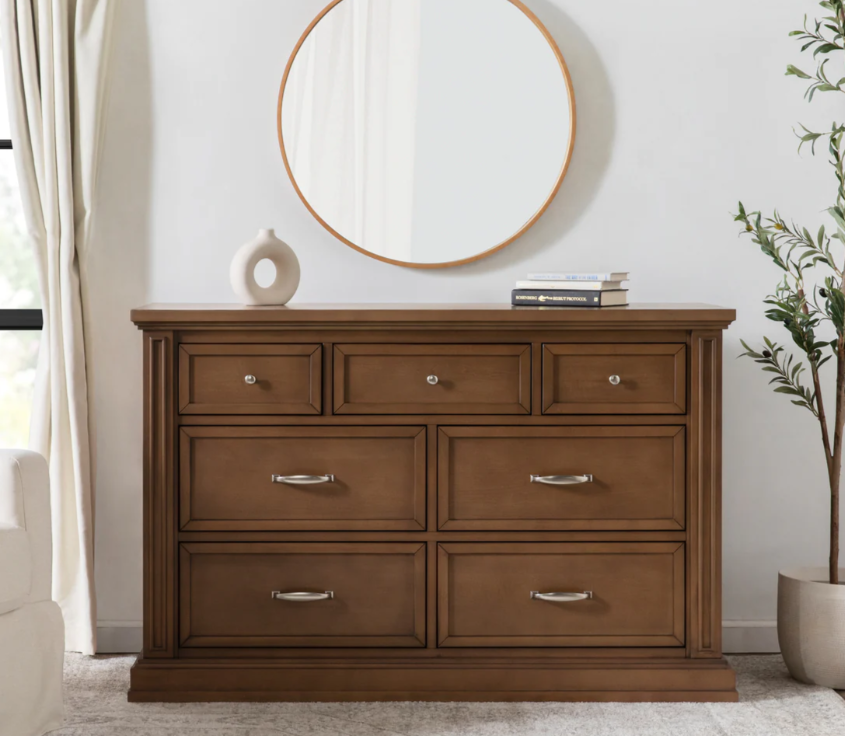 Baby monogram Durham dresser  derby brown