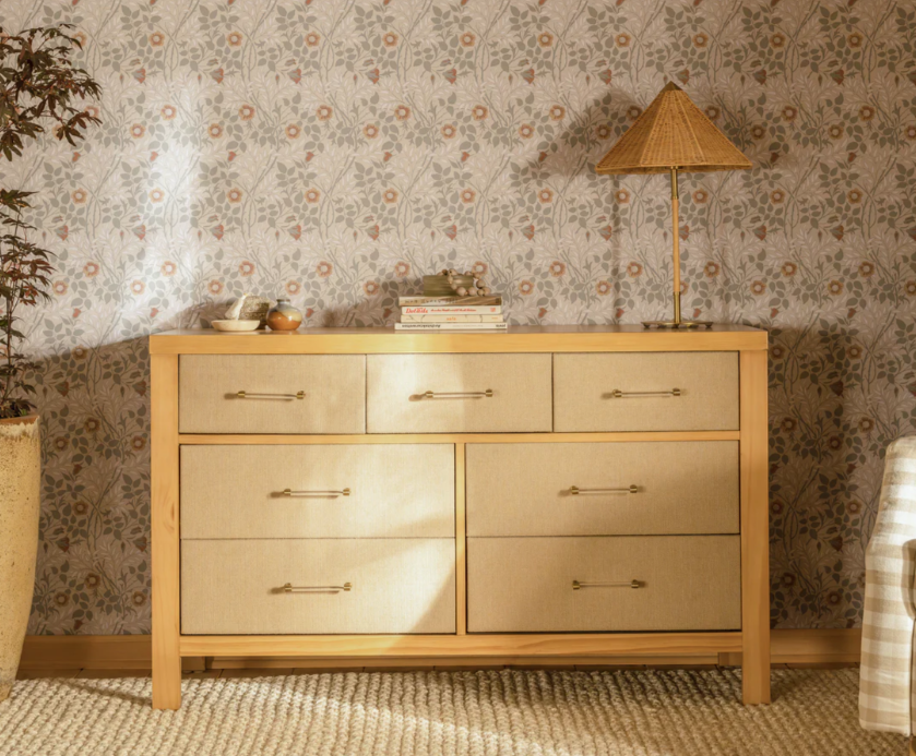 Baby monogram Eloise dresser honey
