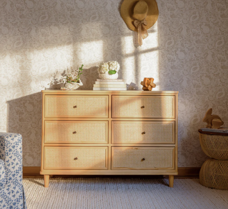 Baby monogram Marin dresser honey