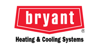 Bryant Heating & Cooling Systems logo in red, white, and black