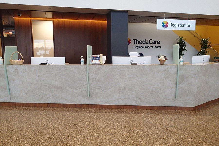 The front desk of a thedacare hospital