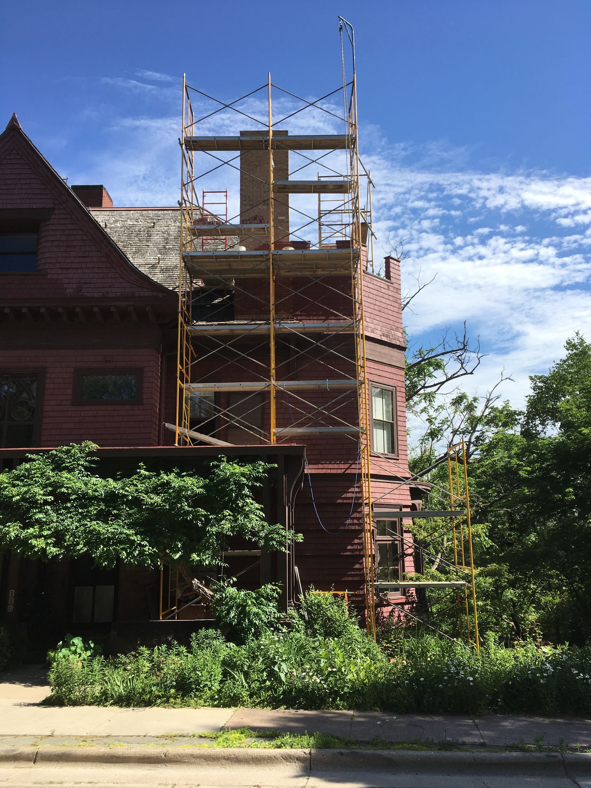 Chimney installation