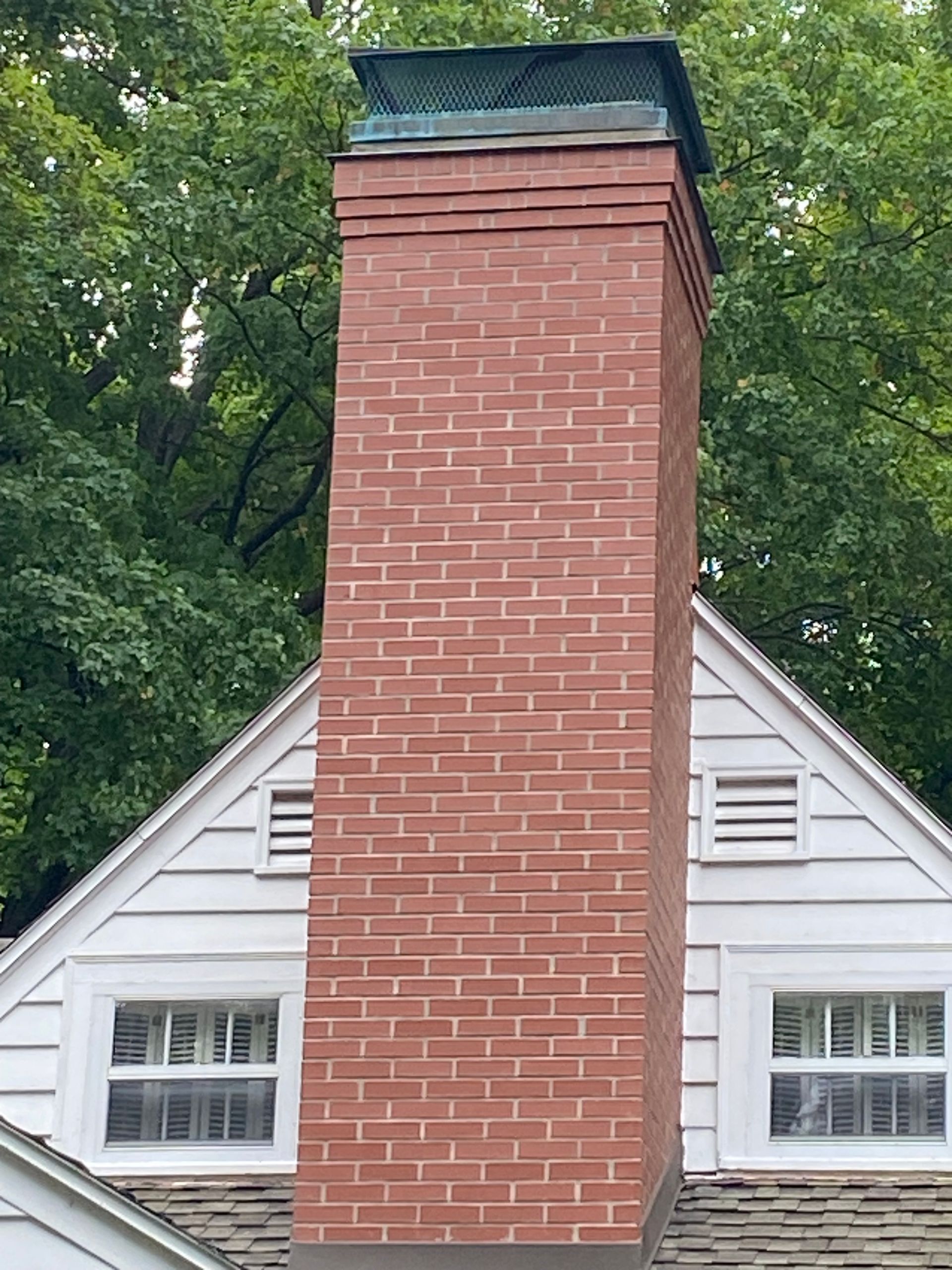 Brick design chimney