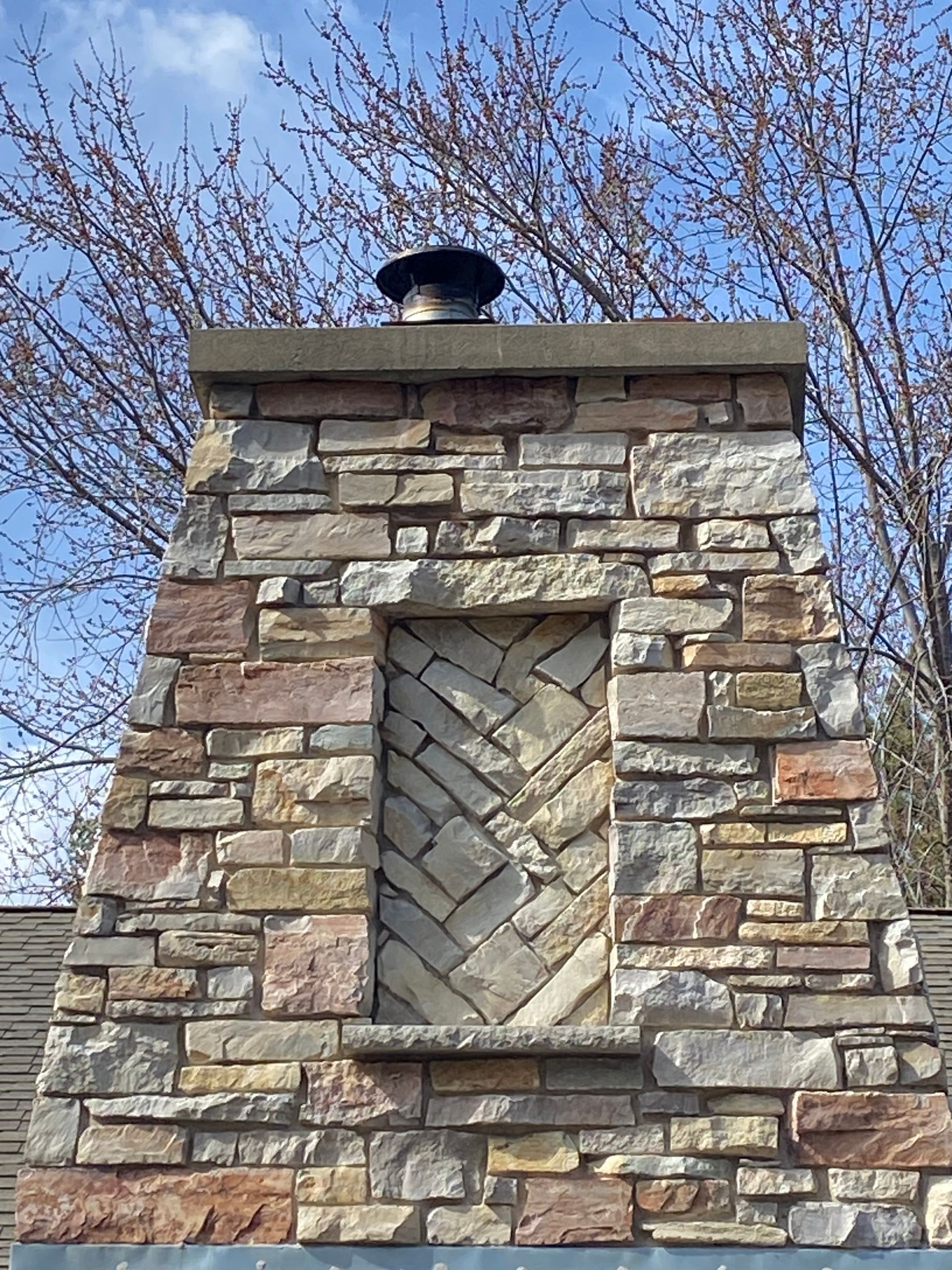 Chimney with nice stone work