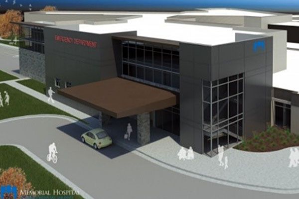 An artist 's impression of an emergency room in a hospital