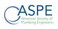 The logo for the american society of plumbing engineers.