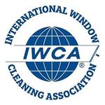 International Window Cleaning Association logo with blue globe and text IWCA