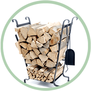 Firewoods in the basket