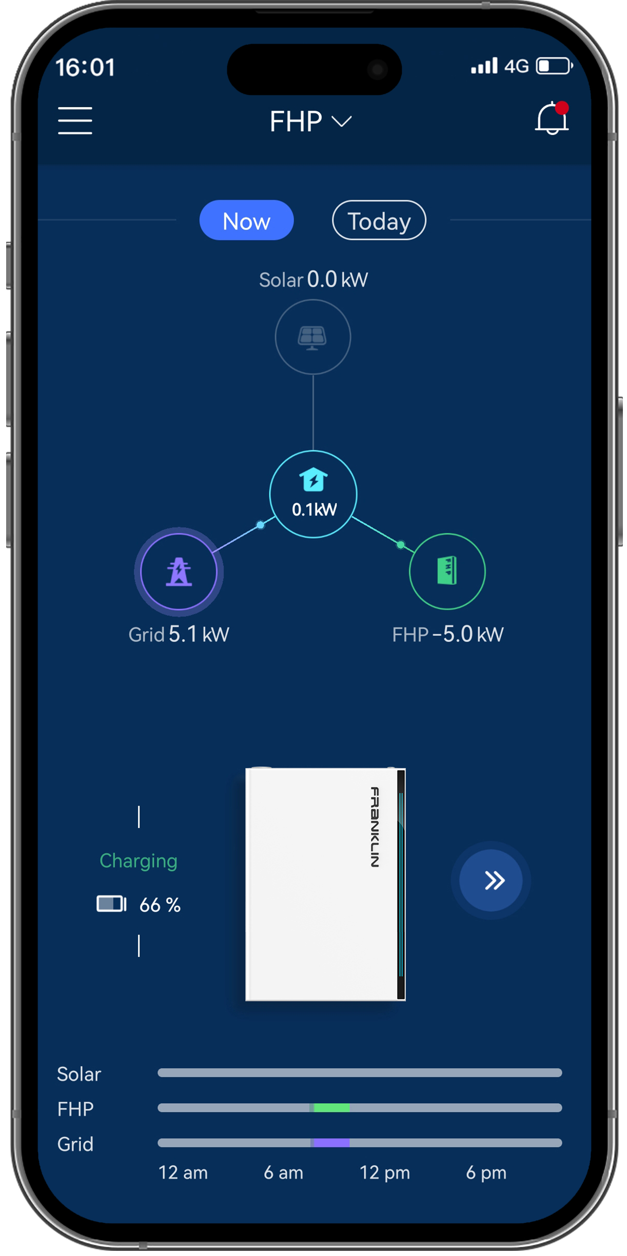 A cell phone with a blue screen and a white box on it.
