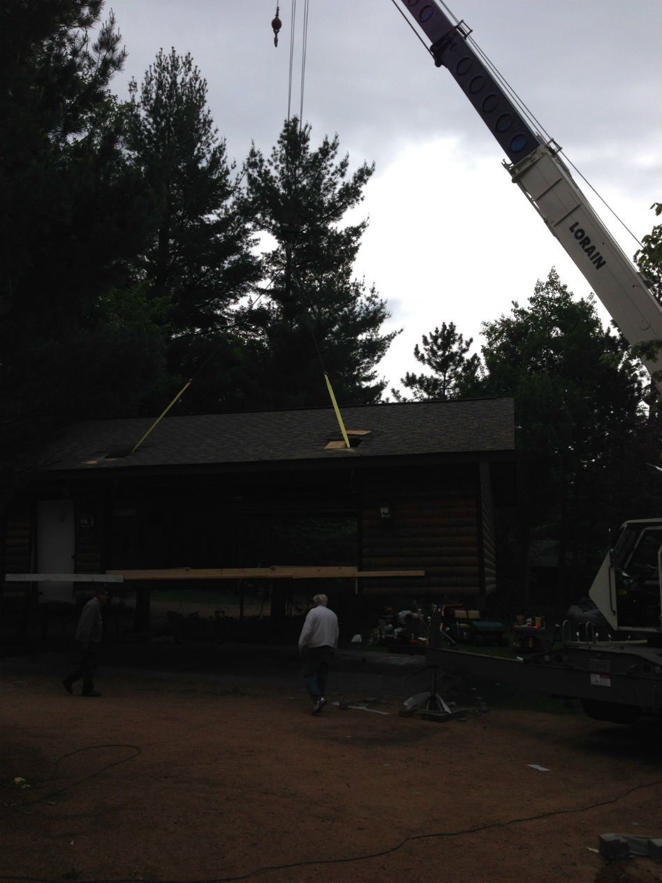 moving building to flat bed