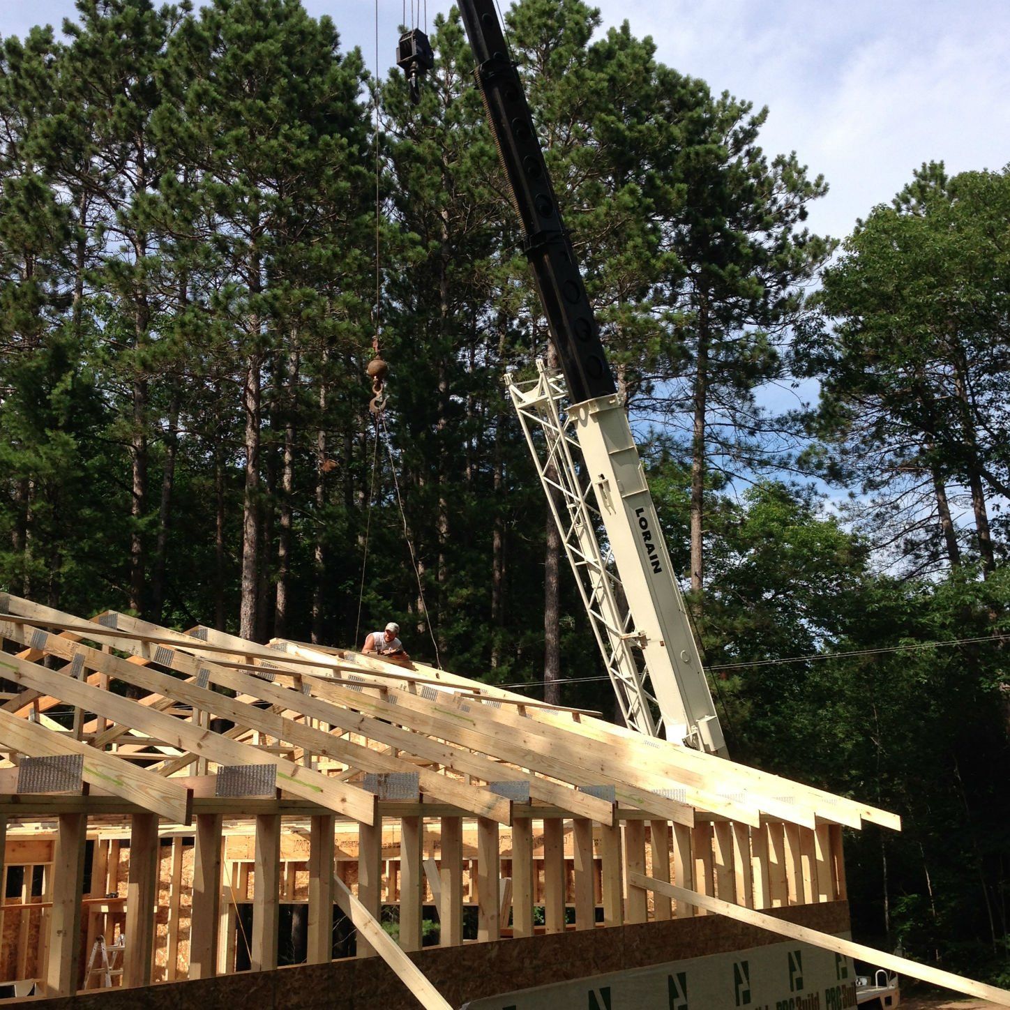 Placing trusses