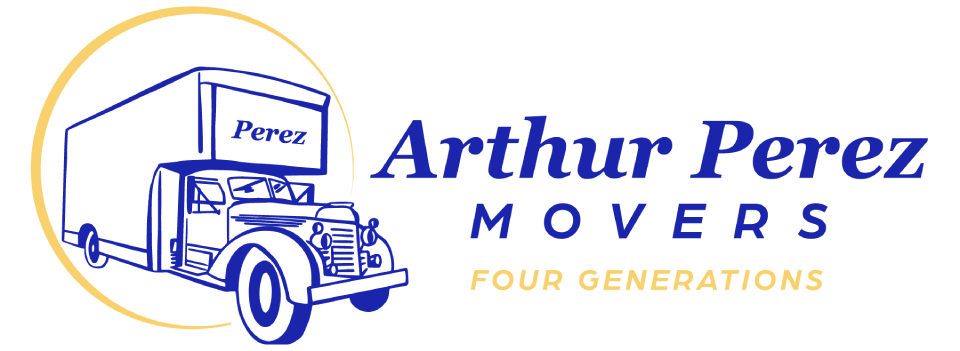 A logo for arthur perez movers four generations