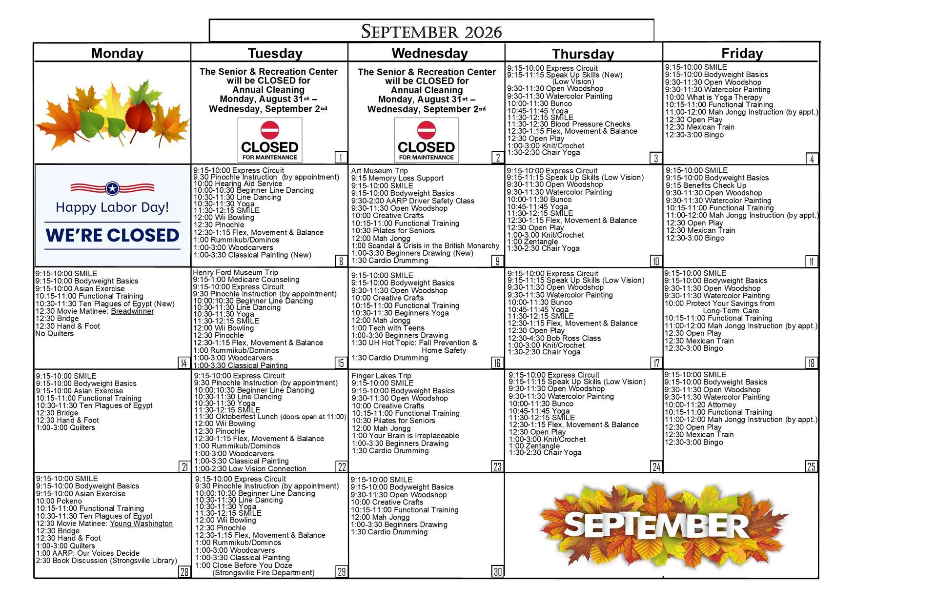 June 2026 calendar with daily appointments and green shamrock decorations.