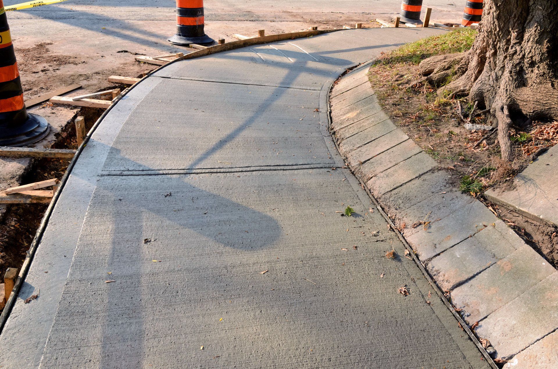 Concrete sidewalk service