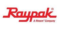 Raypak logo in red, with the text
