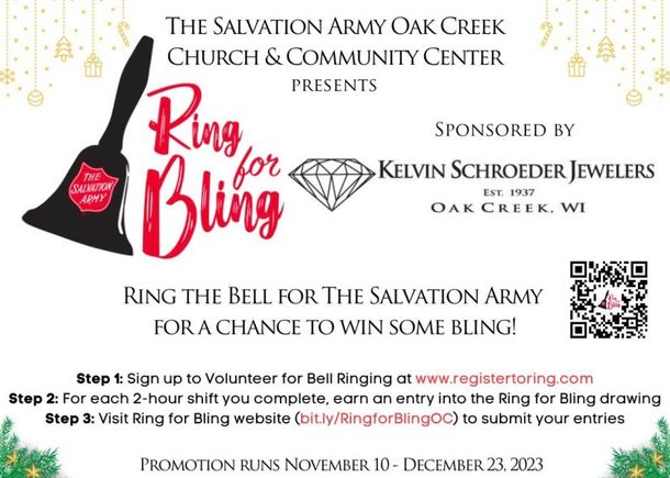 Salvation Army Oak Creek Church & Community Center flyer