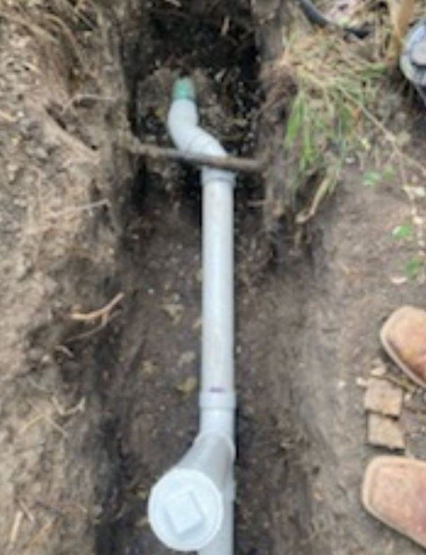 underslab plumbing channel view