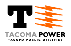 Tacoma Power logo: Black 