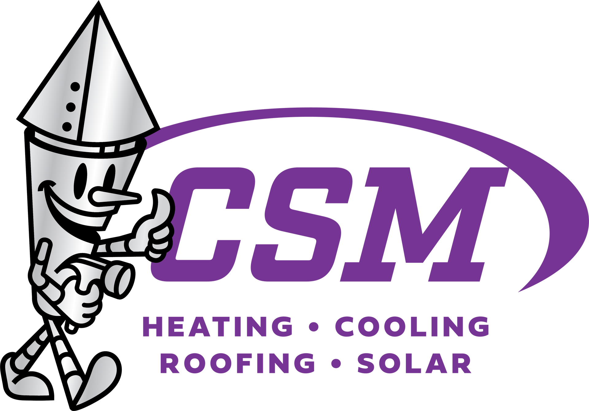 CSM Heating, Cooling & Roofing- logo