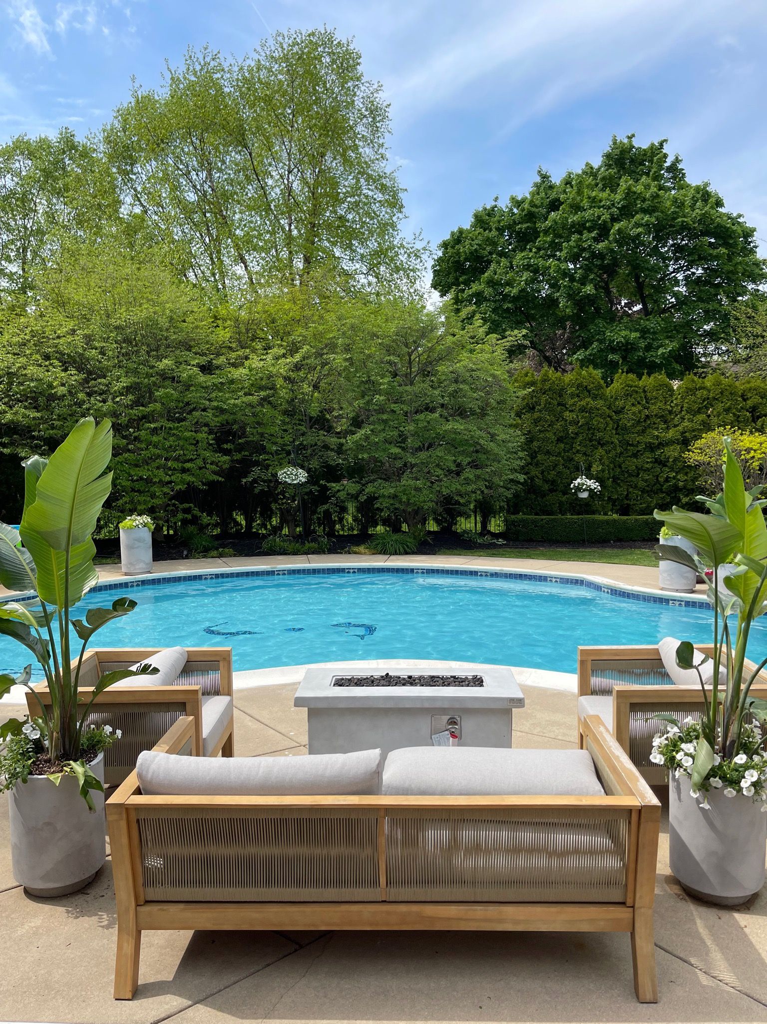 swimming pool with patio area