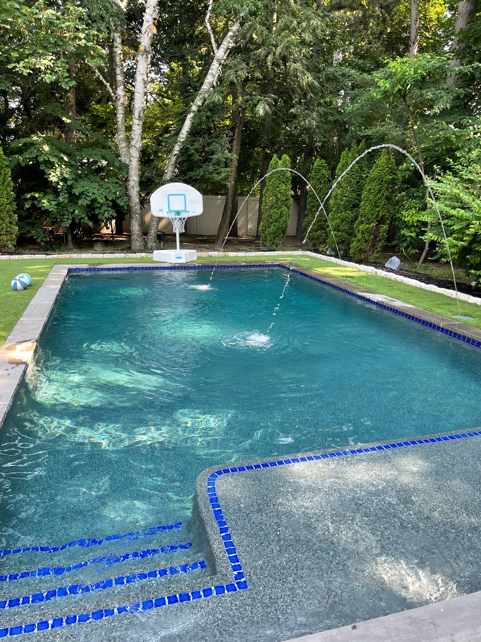 Outdoor inground residential pool