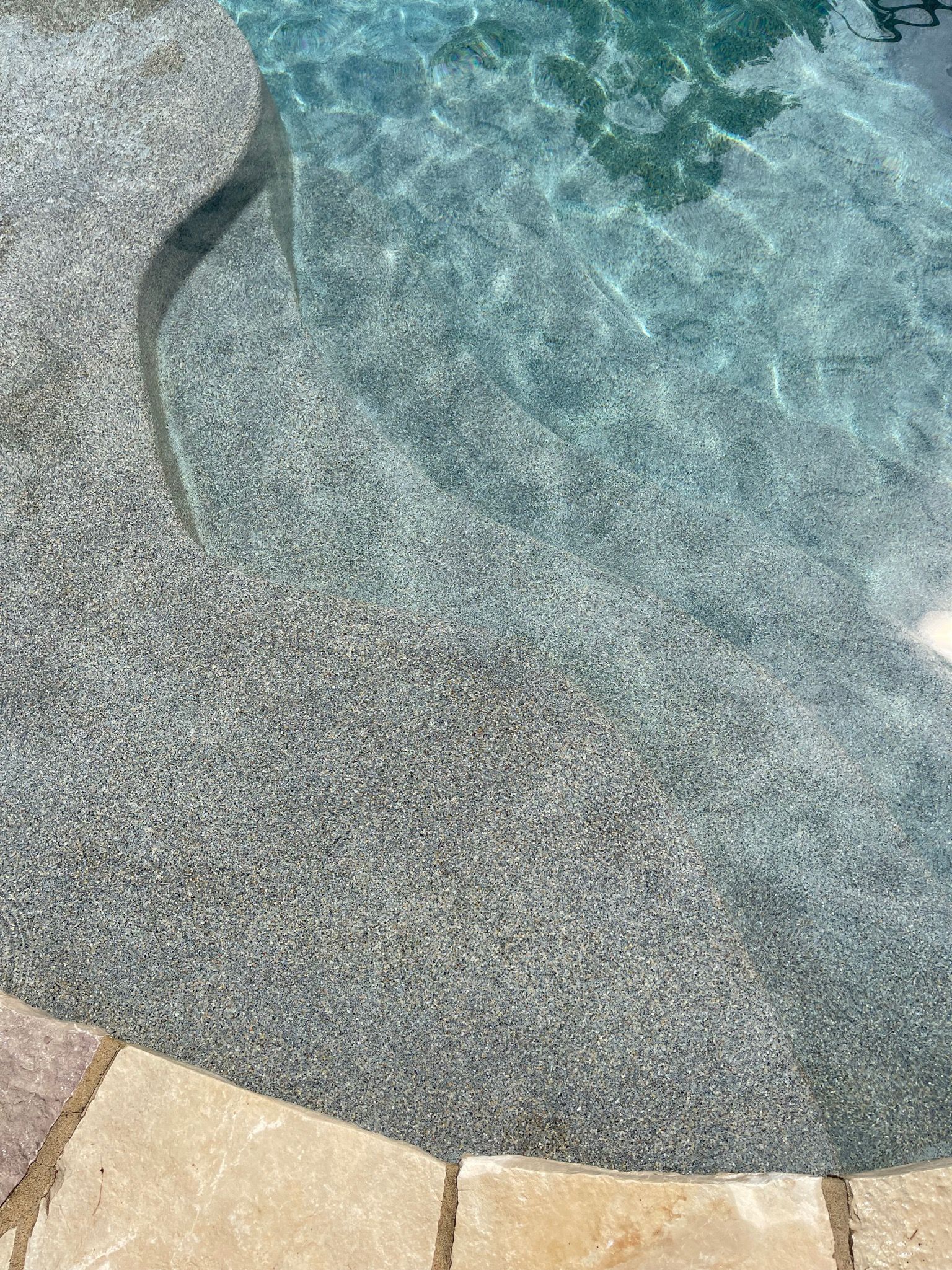 Blue ripped water in spa