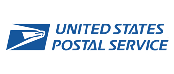 US Postal Service logo with a blue eagle and text.