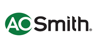 A.O. Smith logo. A green circle with