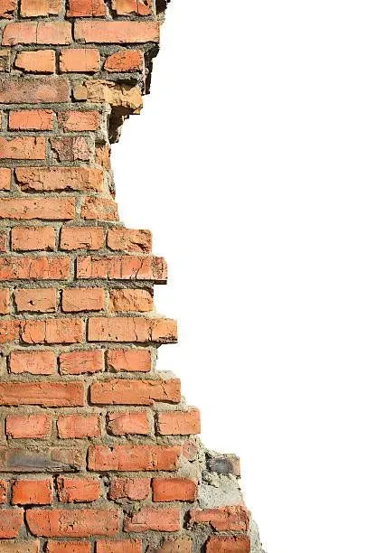 Solid brick wall with no wall cavity