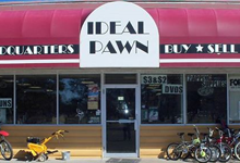 Front of a pawn shop